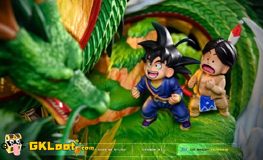 MX Studio Dragon Ball Shenron and Little Son Goku Statue | GKLoot