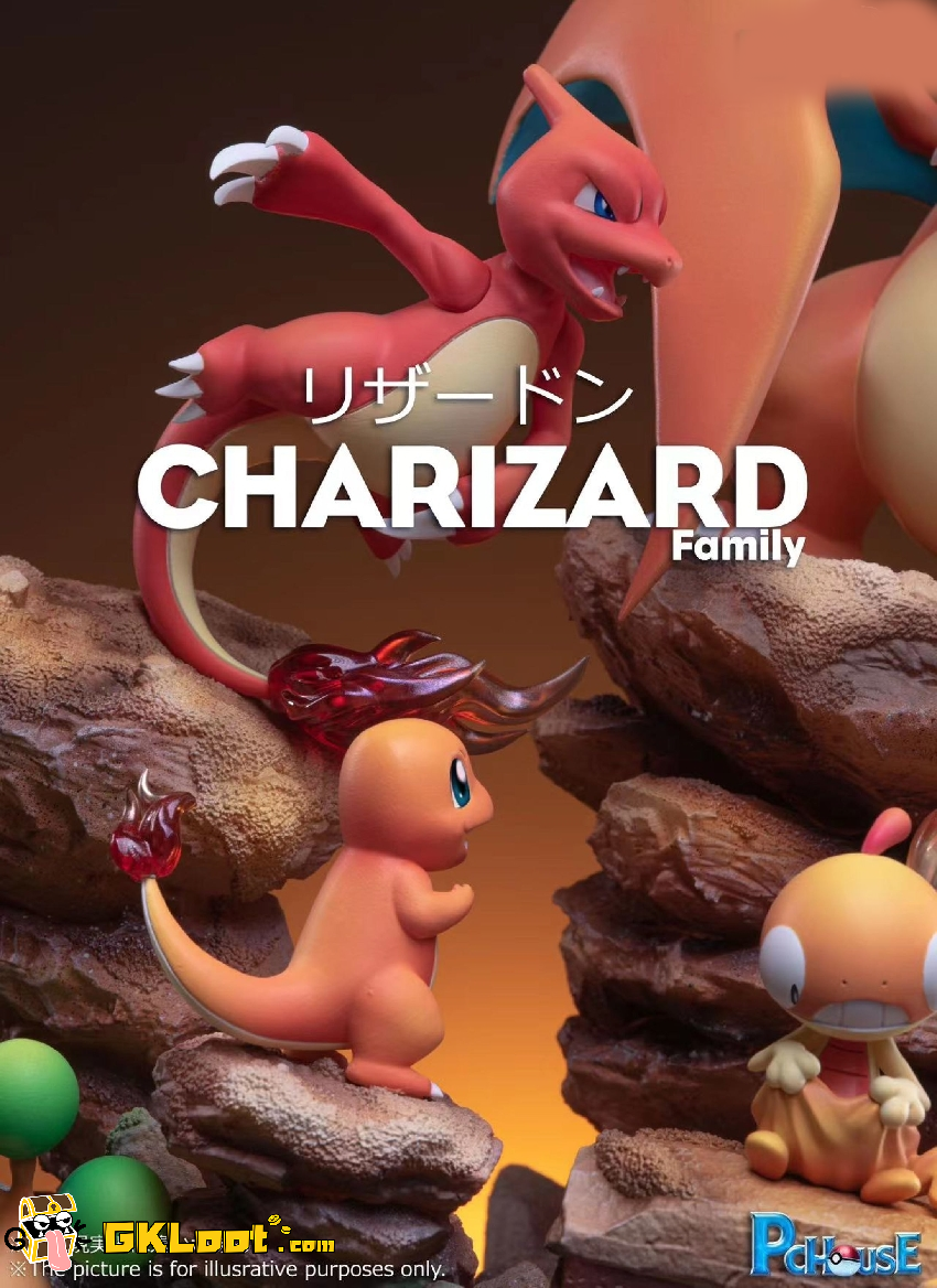 Pre-order * Pchouse Studio Pokemon Charizard group Fire Resin